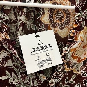 BB Dakota Sheer Floral Top